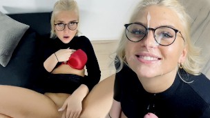 Caught! Boss surprises me in the home office!