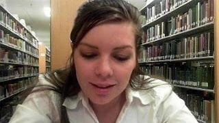 Masturbating  And Squirting In A Library